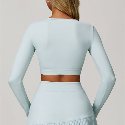 The Lavish Long Sleeve Cut-out Crop Top