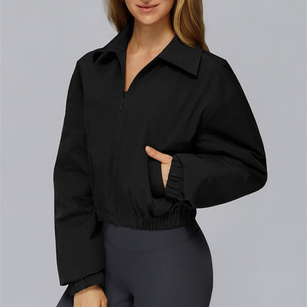 The Elle Form Crop Zip Jacket