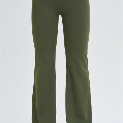 The Slate Cross Back Top Flared Leggings 2-Piece Set