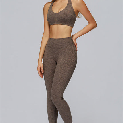The Radiance Jacket Racerback Sports Bra Leggings 3-Piece Set