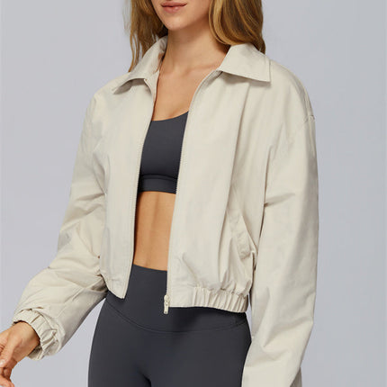 The Elle Form Crop Zip Jacket