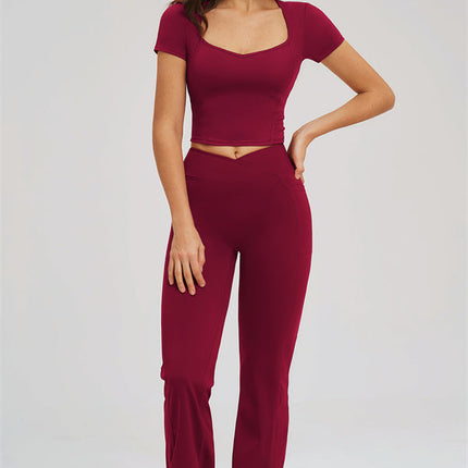 The Sizzle T-shirt Flared Leggings 2-Piece Set