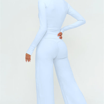 The Twirl Zip Jacket New Straight Leg Pants 2-Piece Set