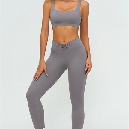 The Lushness V-Back Sports Bra Leggings 2-Piece Set