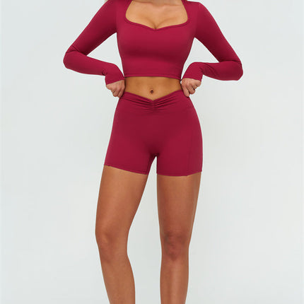 The Lushness Long Sleeve Crop top