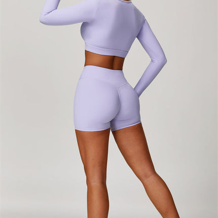 The Lavish Long Sleeve Cut-out Crop Top