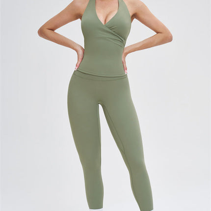 The Stride Crop Top Isabella Leggings 2-Piece Set