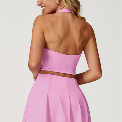The Boost Halter Crop Top