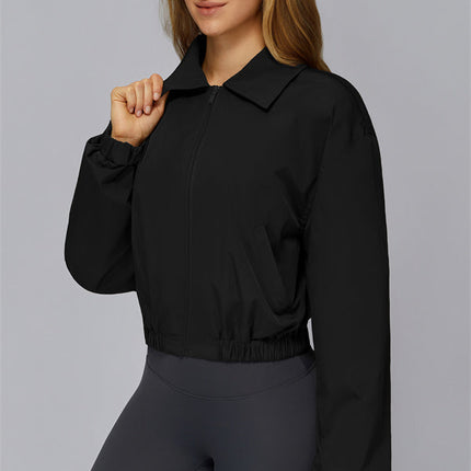 The Elle Form Crop Zip Jacket