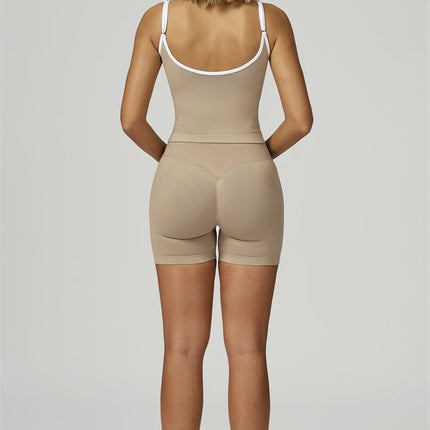 The Prime Line Crop Top Shorts 2-Piece Set