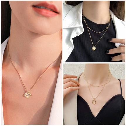 Women's Accessories - 36-Piece Gold Plated Jewelry Set Necklaces Bracelets Earrings Rings Gift