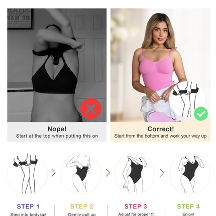Women's Shapewear Bodysuit Tummy Control Seamless Body Shaper