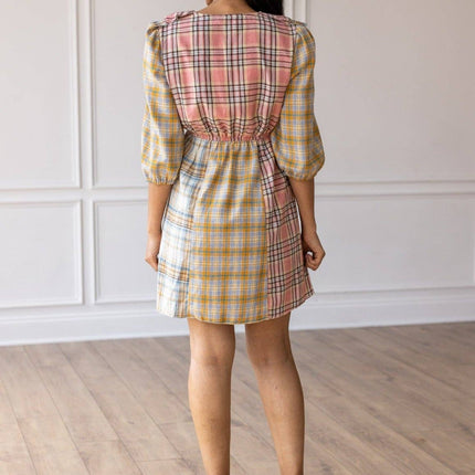 Diverse Plaid Serenade Dress