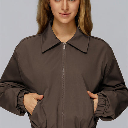 The Elle Form Crop Zip Jacket