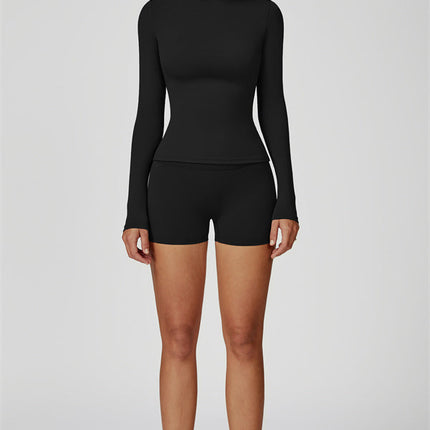 The Oasis Long Sleeve T-shirt Shorts 2-Piece Set