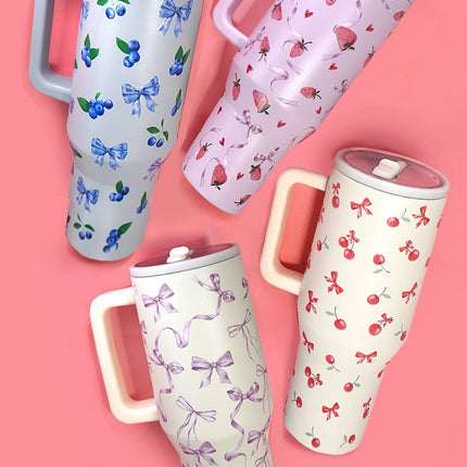 40oz SPILL FREE STAINLESS STEEL VACUUM TUMBLER