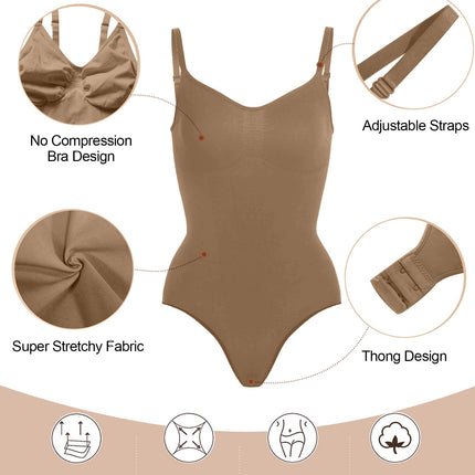 Women's Shapewear Bodysuit Tummy Control Seamless Body Shaper