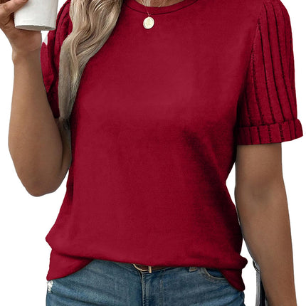 Women's Casual Short Sleeve T-Shirt Loose Fit Summer Top