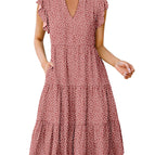 X-Large / Rust Red White Dot
