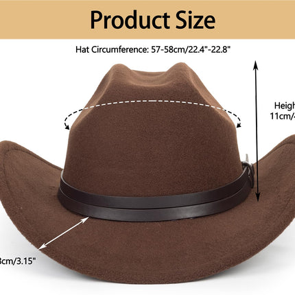 Women's Western Rhinestone Cowboy Hat - Bling Diamond Band Rodeo Fedora