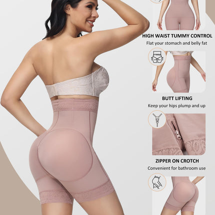Women's Butt Lifting Shapewear Shorts - Tummy Control Compression Underwear