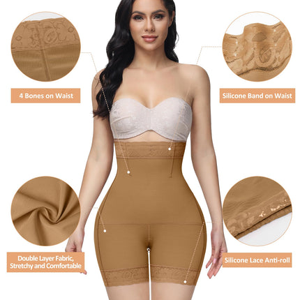 Women's Butt Lifting Shapewear Shorts - Tummy Control Compression Underwear