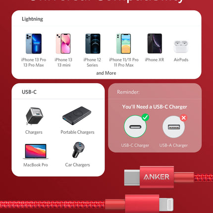 Anker <b>331</b> USB-C to Lightning Cable