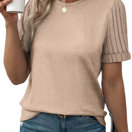 Women's Casual Short Sleeve T-Shirt Loose Fit Summer Top