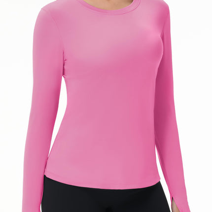 Women's UPF 50+ Sun Protection Long Sleeve Shirt - Athletic Rash Guard with Thumb Holes