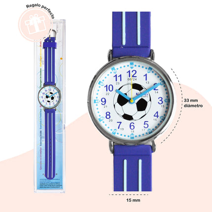 Kids Time Teacher Watch - Educational Analog Watch with Japanese Quartz Movement Ages 5-12