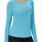 X-Large / Thumb Hole: Azure Blue