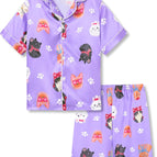 12 / Purple Cat (Short Sleeve & Shorts)
