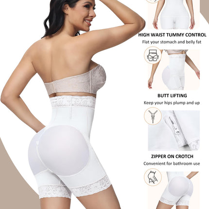 Women's Butt Lifting Shapewear Shorts - Tummy Control Compression Underwear