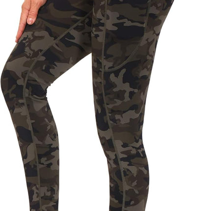 Women's High Waisted Yoga Leggings with Pockets - Thick Tummy Control Workout Pants