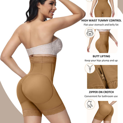 Women's Butt Lifting Shapewear Shorts - Tummy Control Compression Underwear