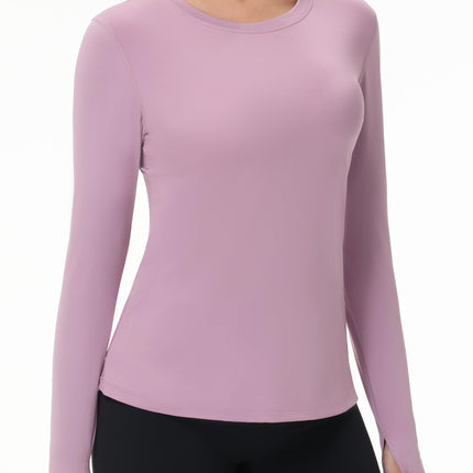 Women's UPF 50+ Sun Protection Long Sleeve Shirt - Athletic Rash Guard with Thumb Holes