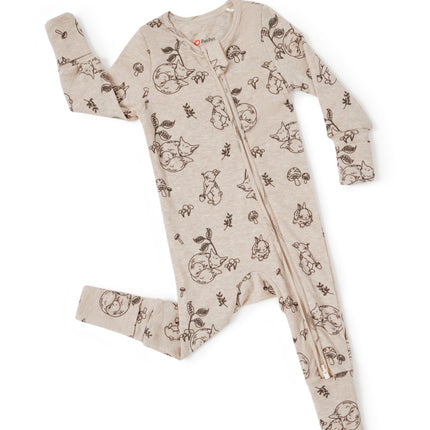 PATPAT Baby Footie Pajamas - Premium Tencel Lyocell & Wool Romper with 2-Way Zipper