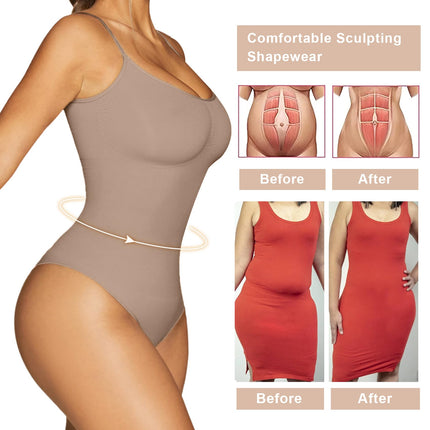 Women's Shapewear Bodysuit Tummy Control Seamless Body Shaper