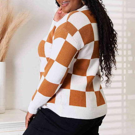 Double Take Button-Up V-Neck Dropped Shoulder Women Cardigan