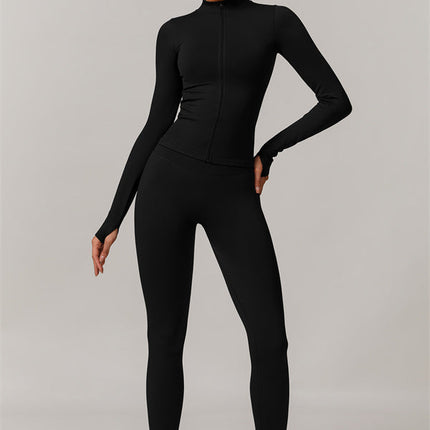 The Nova Luxe Jacket Sports Bra Leggings 3-Piece Set