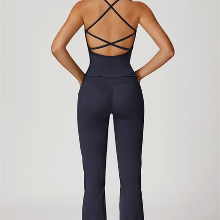 The Propel Crop Top Flared Leggings 2-Piece Set