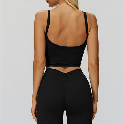 The Fyra Crop Tank Flared Leggings 2-Piece Set