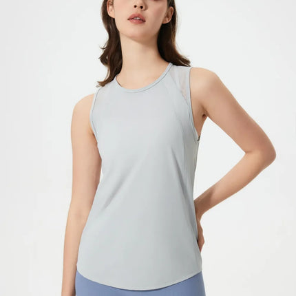 Millennia Cutout Back Round Neck Active Tank