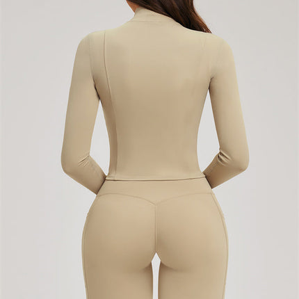 The Sizzle Zip Jacket Sports Bra Flared Leggings 3-Piece Set