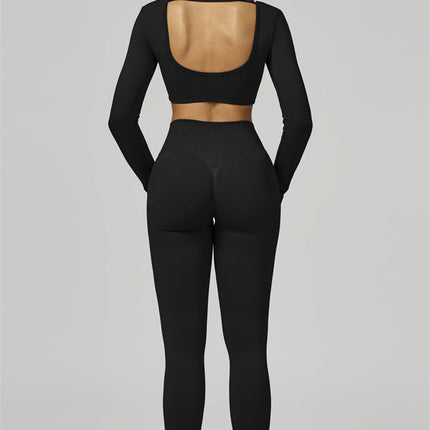 The Prime Long Sleeve Crop Top Leggings 2-Piece Set