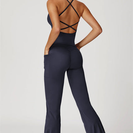 The Propel Crop Top Flared Leggings 2-Piece Set