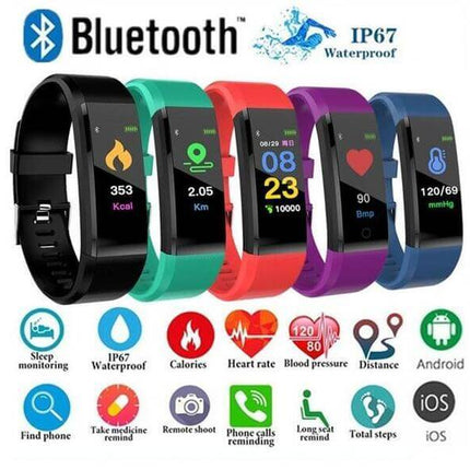 Smart Bracelet With Bluetooth Heart Rate Monitor