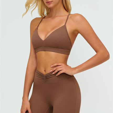 The Lushness Y-Back Sports Bra Flared Leggings 2-Piece Set