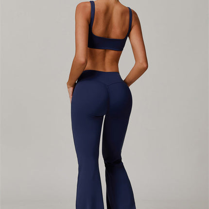 The Halo Sports Bra Flared Leggings 2-Piece Set