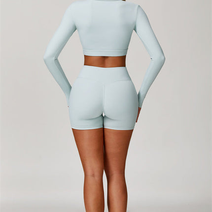The Lavish Long Sleeve Cut-out Crop Top